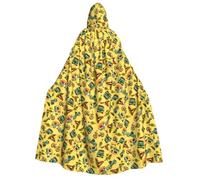 Car And Bicycle Print Halloween Role Playing Costume,Medieval Retro Wizard Robe, Adult Hooded Knight Cape For Men And Women