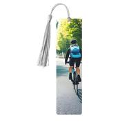 Car and Bicycle Wooden Bookmark Craft Hanging Tags Ornaments Rectangular Bookmarks with Holes and Ropes