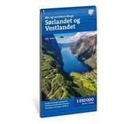 Car and tourist map of South and West Norway 1:350,000