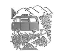 Car and Tree Embossing Die Cut Christmas Cards Create Cut Die Christmas Cards