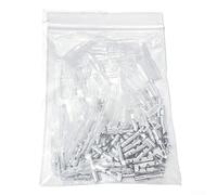 Car and Truck Electrical Wire Connectors 50 Sets 4 0mm Diameter Cold Press Crimp Terminal Kits with Transparent Insulation for Secure Wire Connections