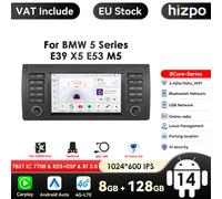 Car Android 14 2Din 8GB RAM 128GB ROM AutoRadio Multimedia Video Player for BMW 5 E39 E53 X5 1995-2001 2002 2003 2004 2005 2006 P2CP