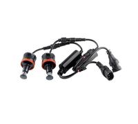 Car Angel Eyes For BMW 1 3 5 Series E60 E61 E70 E71 E90 E92 E93 2Pcs 12v H8 Error Free 40W LED Angel Eye Marker Lights Bulbs LED Angels Eyess(Red)