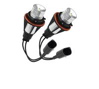 Car Angel Eyes For BMW E39 E53 E60 E61 E63 E64 E65 E66 E87 525i 530i Xi 545i For M5 LED Angel Eyes Ring Marker Light Bulbs Car Lamps LED Angels Eyess(2pcs White)