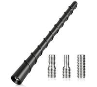 Car Antenna, 18cm AM/FM DAB Universal Car Roof Replacement with 3 Screws (M4, M5, M6) Radio Aerial Short Rod Car Antenna for Vehicle Truck Compact Stylish Design and Strong Signal Strength