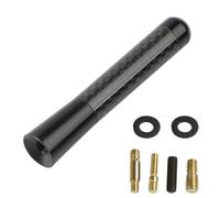 Car Antenna 3.5cm/8cm/12cm Universal Car Short Radio Antenna Carbon Fiber Black Roof Aerial FM/AM Metal Receiving Antennas Car Radio Aerial Mast(Black,8cm)