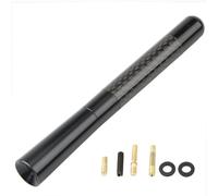 Car Antenna 3.5cm/8cm/12cm Universal Car Short Radio Antenna Carbon Fiber Black Roof Aerial FM/AM Metal Receiving Antennas Car Radio Aerial Mast(Black,12cm)