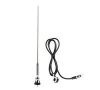 Car Antenna - Car Aerial Silvery Rubber 18.5" Universal Car Roof Radio Aerial Antenna 180°Swivel Antenna with Accessory Spring Soft Rod Car Aerial Antenna