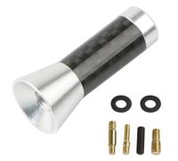 Car Antenna Carbon Fiber Car Roof Antenna Universal 3.5cm 8cm 12cm Black Red Blue Colorful Radio Aerial Set Styling Accessories Car Radio Aerial Mast(Silver,3.5cm)