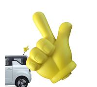Car Antenna Decoration - Automotive Yellow Exterior Decor - Easy to Find Car in The Parking Lot Exterior Decorations, Car Gesture Antenna Topper for Most Vehicles