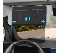 Car Anti-Glare Sun Visor, Adjustable Sun Visor Applicable to Windshield and Side Sunshade, UV Protection for Front Passenger or Driver Seat (Black)