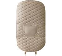 Car Anti-Kick Protector Mats For X5 F15 2014-2018, Seat Mat Back Pad Cover Kick Covers With Storage Pocket Auto Interior Accessories,Long-D/Beige