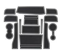 Car Anti-slip Cup Mats For Range For Rover For Evoque 2012-2021 Door Groove Mat Non-Slip Rubber Interior Car Armrest Storage Panel(20-21 White3)