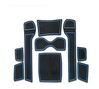 Car Anti-Slip Mat For Hyundai For Elantra 2008-2013 Car Center Console Anti-Slip Mat Coasters Door Slot Mats Cup Rubber Pads Rug Sticker(Blu)