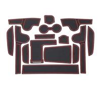 Car Anti-Slip Mat For Kia K5 DL3 GT~Line Hybrid 2021 2022 2023 Car Center Console Anti-Slip Mat Coasters Door Slot Mats Cup Rubber Pads Rug Sticker(Rosso)
