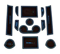 Car Anti-Slip Mat For Mitsubishi ASX 2012-2018 Car Center Console Anti-Slip Mat Sticker Coasters Door Pads Slot Cup Rubber Rug(Black)