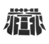 Car Anti-Slip Mat For Mitsubishi For Outlander 2023 + Car Center Console Anti-Slip Mat Coasters Door Slot Mats Cup Rubber Pads Rug Sticker(Bianco)