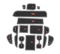 Car Anti-Slip Mat For Toyota RAV4 2019-2021 RAV 4 50 Car Center Console Anti-Slip Mat Coasters Door Slot Mats Cup Rubber Pads Rug Sticker(Bianco)