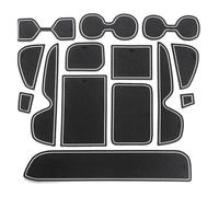 Car Anti-Slip Mat For Toyota RAV4 2019-2024 XA50 RAV 4 50 Car Center Console Anti-Slip Mat Coasters Door Slot Mats Cup Rubber Pads Rug Sticker(Rhd-white)