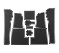 Car Anti-Slip Mat For VW For Golf 7 7.5 MK7 MK7.5 2013-2020 10Pcs Silicone Car Non-Slip Door Groove Mats Gate Slot Cup Pad Mat Accessories(Bianco)