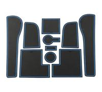 Car Anti-Slip Mat For VW For Golf 7 7.5 MK7 MK7.5 2013-2020 10Pcs Silicone Car Non-Slip Door Groove Mats Gate Slot Cup Pad Mat Accessories(Blu)