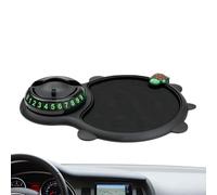 Car Anti Slip Mat Phone Holder - Smartphones Stand - Non Slip Pad with Parking Number Tray Organizer Gadgets for Car Keys Navigation Auto Accessories