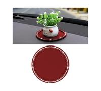 Car Anti-Slip Pad, PVC Non-Slip Washable Reusable Extra Strong Sticky Pad, Multi-Functional Auto Dashboard Gripping Mat for Suction Cup Phone Mount GPS Holds Sunglasses Coins (Red)