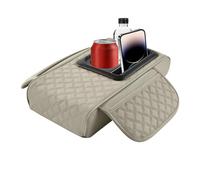 Car Arm Gauge Cushion, Leather Car Centre Console Cover, Armrest Cushion Pad, Vehicle Centre Console Protector, Padded Car Elbow Rest, Car Inner Arm Cushion for Most Fah