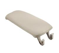 car arm rest A6 C5 1998-2005 Auto Interior Car Leather Armrest Cover Center Console Lid Covers Cap Interior Storage Box(White)