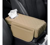Car Arm Rest Cover Pad for Abarth Grande Punto/Esseesse/Supersport / S2000 2007-2012, Multifunctional Center Console Protector Cushion, Car Center Console Armrest Cover, Leather Arm Rest Box Pad