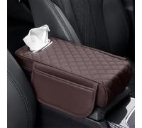 Car Arm Rest Cover Pad for Abarth Punto/Abarth Punto Evo/Abarth Punto Supersport 2011-2014, Multifunctional Center Console Protector Cushion, Car Center Console Armrest Cover, Leather Arm Rest Box Pad