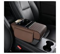 Car Arm Rest Cushion For Opel Grandland X Corsa Astra Zafira, Center Console Pillow Car Armrest Pad Trucks With Cup Holder, Pad Storage Bag(Brown)