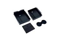 Car Arm Rest For Tesla For Model For 3 Highland 2024 Console Armrest Storage Box Organizer Flocking ABS With Silicone Pad(ABS 4PCS)
