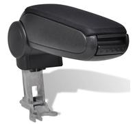 Car Armrest Adjustable Black ABS Padded Center Console Storage for Audi A6C5 Fit