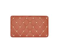 Car armrest box 1PC Car Armrest Box Pad for Durable Wear Cover Center Console Box Armrest Mat For Car Auto SUV Cushion Cover Interior Accessories(Brown-gold thread)