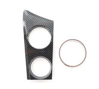 Car Armrest Box ABS Plastic Car Water Cup Holder Sticker Trim Cover Fit For BMW E81 E82 E87 E88 1 Series 04-11(Gloss black RHD)