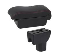 Car Armrest Box Accessories USB For Suzuki For Igins Armrest Retrofit Parts Interior Details Storage Box Simple Installation(B1 red line 3 USB)
