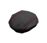 car armrest box Car Accessories Microfiber Leather Center Console Lid Armrest Box Cover Trim For VW for Tiguan L 2017-2019 elastic band type(Black with red)