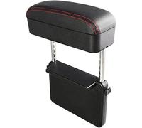 Car armrest box Car Armrest Box Universal Elbow Support Adjustable for seat Gap Organizer Rest(Black Red)