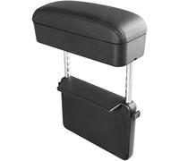 Car armrest box Car Armrest Box Universal Elbow Support Adjustable for seat Gap Organizer Rest(Full Black)