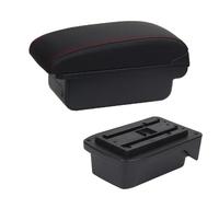 Car Armrest Box Center Centre Console Storage Styling Decoration Accessories Cup Holder USB Charging For Toyota Verso Seat Armrest(C1 Black red NO USB)