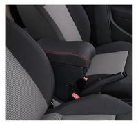 Car Armrest Box Center Console For Berlingo Car Armrest Storage Box Internal Modification With USB Charging(A3 7 Usb,Black red)