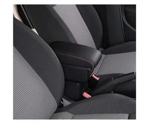 Car Armrest Box Center Console For Berlingo Car Armrest Storage Box Internal Modification With USB Charging(B2 3 Usb,Black red)