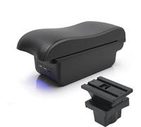 Car Armrest Box Center Console To Increase The Storage Space Accessories For Skoda For For Yeti Mk2 A5 Large-Capacity Storage Bin(B white line)