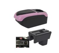 Car Armrest Box Center Storage Box Cup Holder For Suzuki For Swift 2005-2018 2019 2020 2021 2022 2023 2024 Auto parts(Black-pink 6USB)