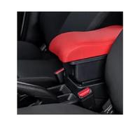 Car Armrest Box Center Storage Box Retrofit USB Charging Internal Accessories For VW For Polo 2019-2024 RESPUNEKBAH(A4 red No USB)