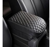 Car Armrest Box Cover for BMW 3 Series G20 2020-2023, Auto Center Console Armrest Pad PU Leather Arm Rest Mat Heighten Cushion Lid Waterproof Anti-slip Interior Accessories,Black