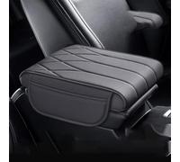Car Armrest Box Cover For Mercedes Benz AMG GLE SUV Coupe 400 400d 450 500 580 GLE, Center Console Pad PU Leather Arm Rest Mat Heighten Cushion Lid Waterproof Interior Accessories,A/Gray