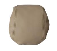 Car Armrest Box Cover For Tesla For Model 3 For Y 2020-2023 Leather Trim Center Console Lid All Season Use(Beige)