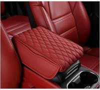 Car Armrest Box Cover Mat for Ford Puma Gen-E 2024 2025 2026, Leather Middle Console Cover Stylish Car Decoration Accessories,B-Red
